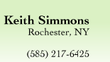 Keith Simmons, Rochester, NY